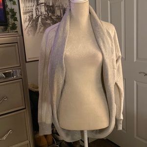 Grey and White Designed Cardigan/Sweater